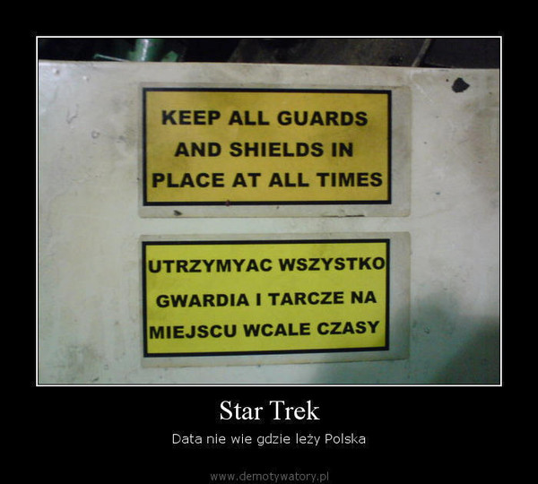 Star Trek – Data nie wie gdzie leży Polska  