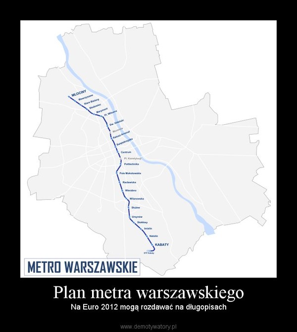 Plan metra warszawskiego