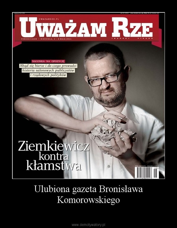 Ulubiona gazeta Bronisława Komorowskiego
