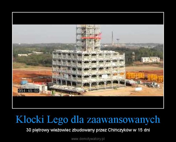 Klocki Lego dla zaawansowanych – 30 piętrowy wieżowiec zbudowany przez Chińczyków w 15 dni 