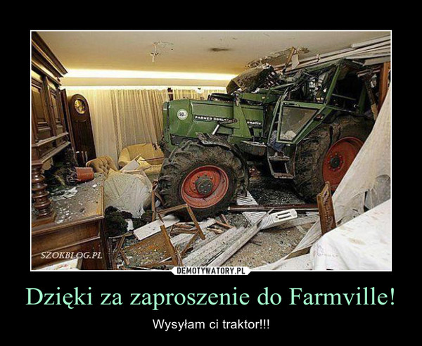 Dzięki za zaproszenie do Farmville!