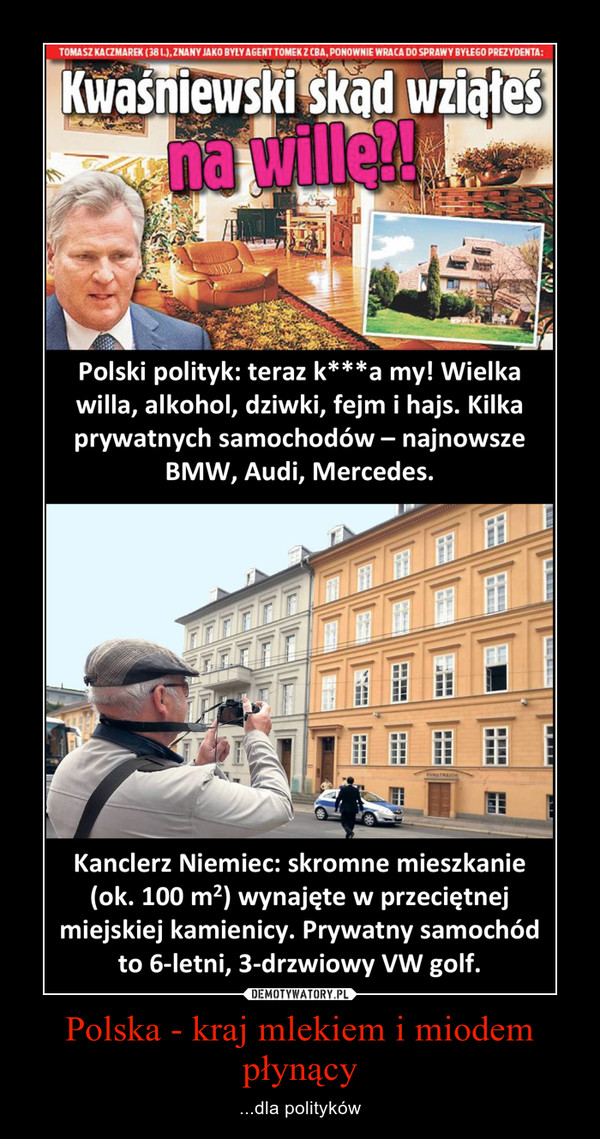 Polska - kraj mlekiem i miodem płynący
