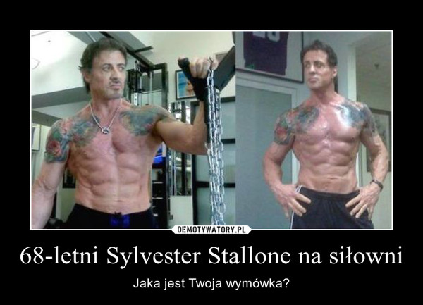 68-letni Sylvester Stallone na siłowni