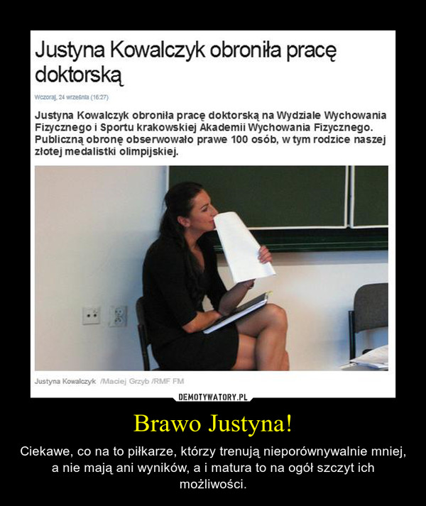 Brawo Justyna!