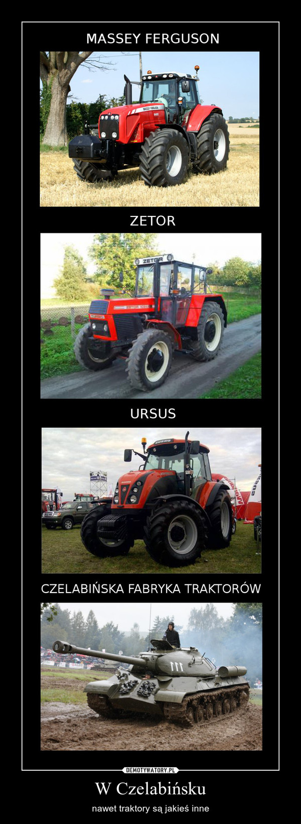 W Czelabińsku – nawet traktory są jakieś inne 