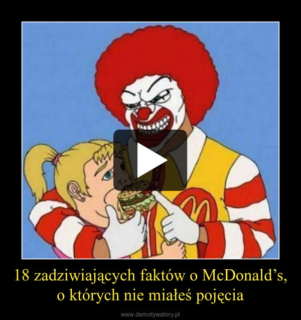 18 zadziwiających faktów o McDonald’s,o których nie miałeś pojęcia –  