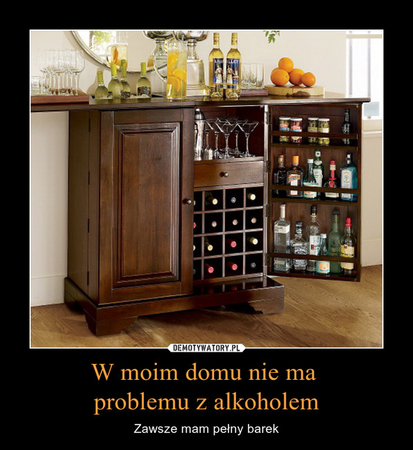 W moim domu nie ma 
problemu z alkoholem