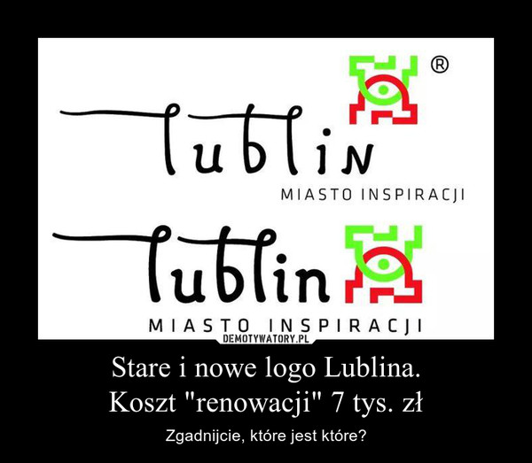 Stare i nowe logo Lublina.Koszt "renowacji" 7 tys. zł – Zgadnijcie, które jest które? 