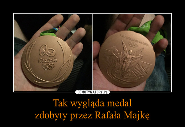Tak wygląda medal
zdobyty przez Rafała Majkę