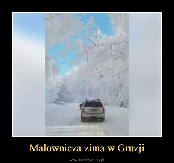 Malownicza zima w Gruzji –  