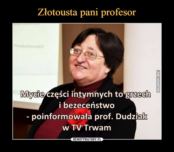 Złotousta pani profesor
