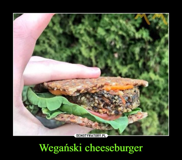 Wegański cheeseburger