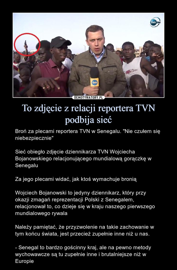 To zdjęcie z relacji reportera TVN podbija sieć