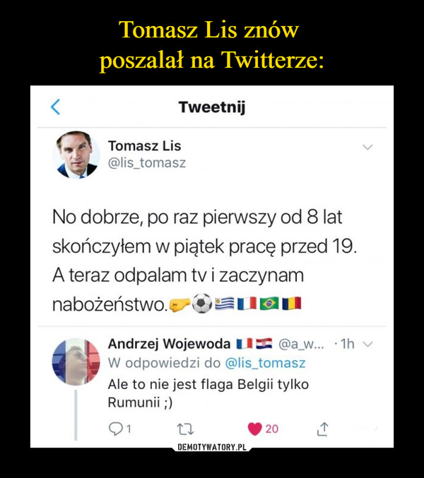 Tomasz Lis znów 
poszalał na Twitterze: