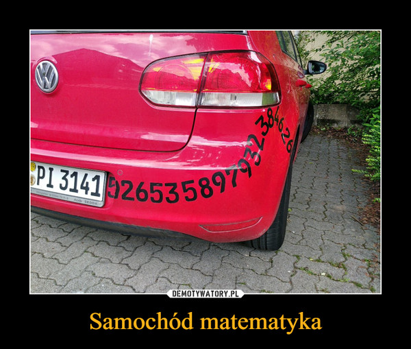 Samochód matematyka