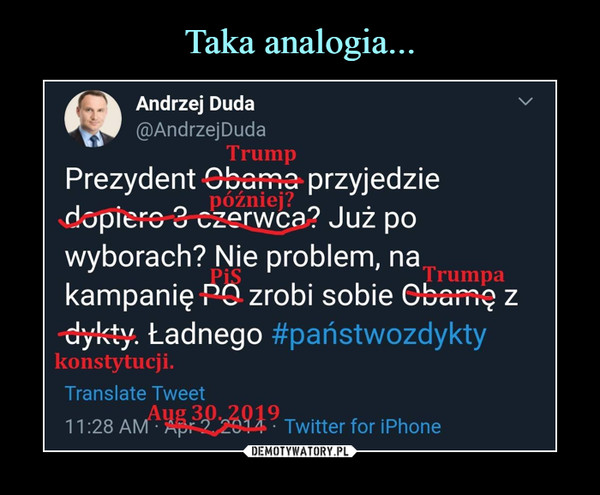  –  Andrzej DudaPrezydent Obama Trump
