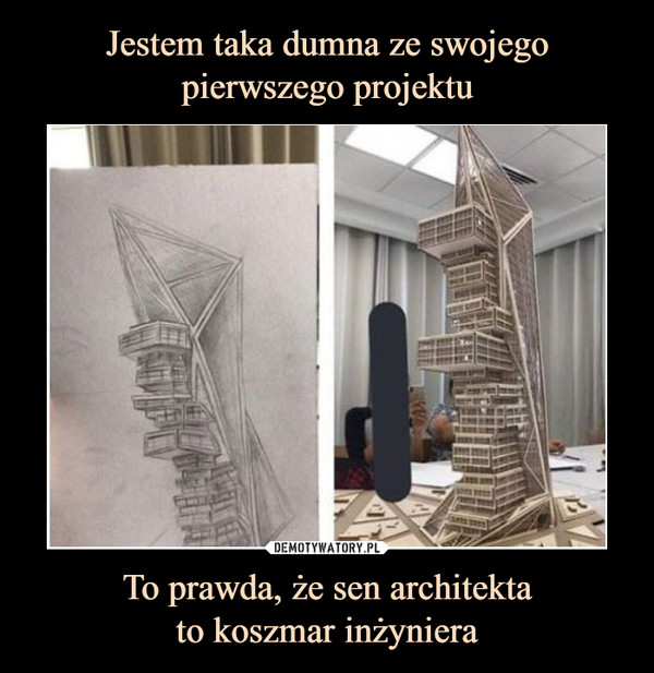 To prawda, że sen architektato koszmar inżyniera –  