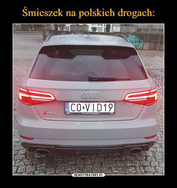 Śmieszek na polskich drogach:
