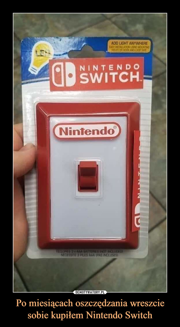 Po miesiącach oszczędzania wreszcie sobie kupiłem Nintendo Switch