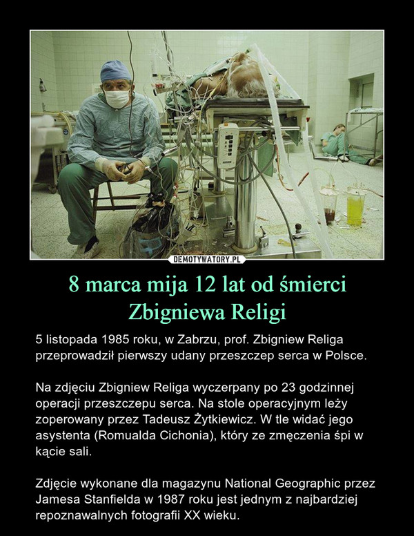 8 marca mija 12 lat od śmierci Zbigniewa Religi