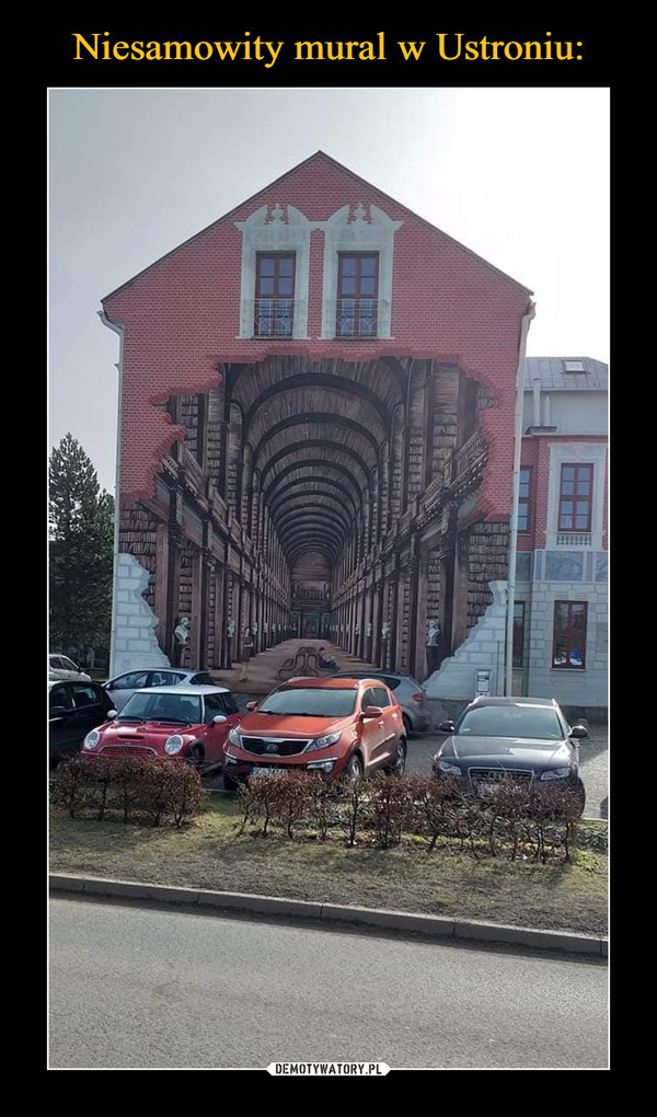 Niesamowity mural w Ustroniu: