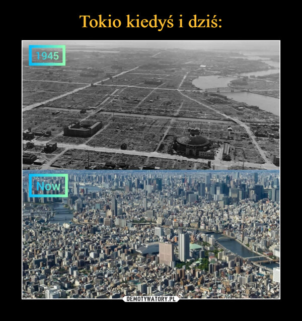 Tokio kiedyś i dziś: