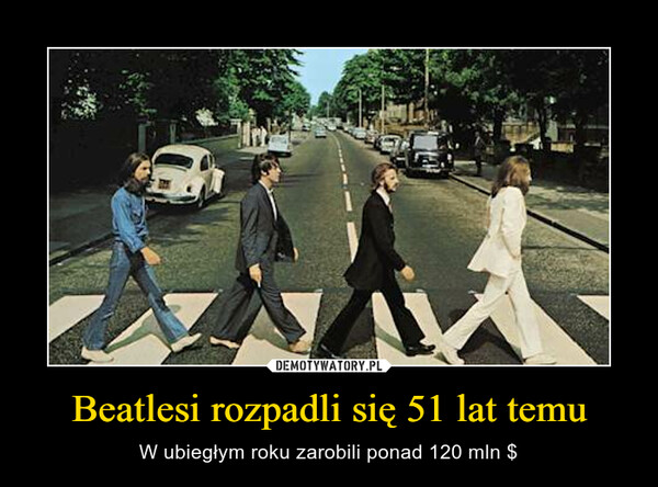 Beatlesi rozpadli się 51 lat temu