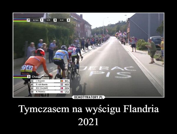 Tymczasem na wyścigu Flandria 2021 –  