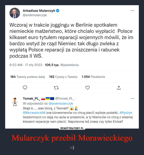 Mularczyk przebił Morawieckiego – :-) 