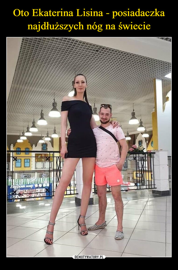 Oto Ekaterina Lisina - posiadaczka najdłuższych nóg na świecie