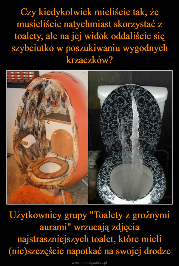 Użytkownicy grupy "Toalety z groźnymi aurami" wrzucają zdjęcia najstraszniejszych toalet, które mieli (nie)szczęście napotkać na swojej drodze –  ار کا نام13ام